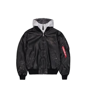 MA-1 D-Tec Faux Leather Bomber Jacket