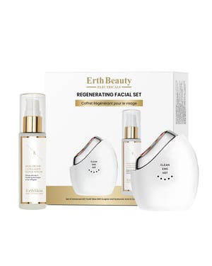 REGENERANDE ANSIKTSSET (AVANCERAD LED UNGDOMSGLANS EMS SKULPTÖR + HA SERUM 60ML)