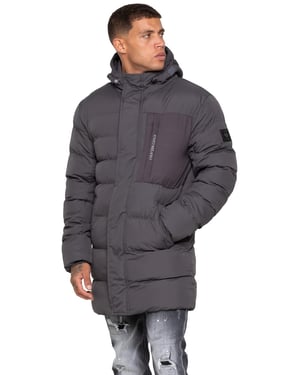 Enzo Milano | Heren Longline Puffermantel