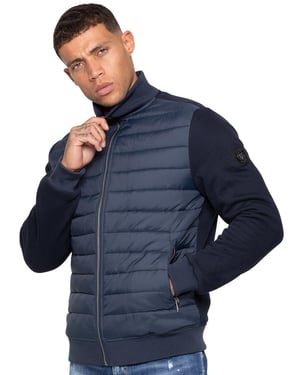 Enzo Milano | Heren Gequilt Hybride Jas