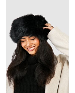 Black Faux Fur Headband