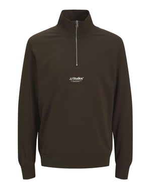 Jack & Jones Mens Sweatshirts 1/4 Zip High Neck Long Sleeve