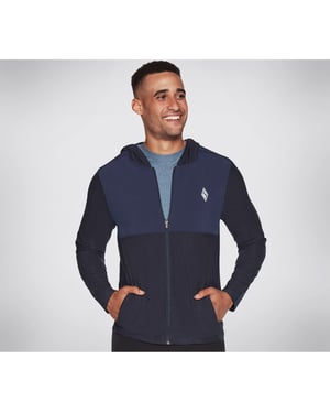 Skechers Performance Skech-Knits Ultra Go Lite Vol Polyester Heren Blauwe Hoodie