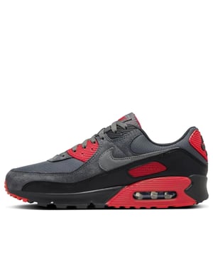 Nike Air Max 90 Men’s Trainers in Black/Grey/Red