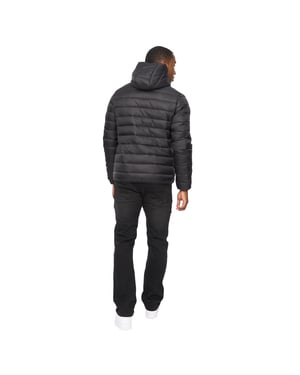 Crosshatch Heren Gattering Jas (Zwart)