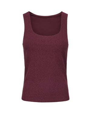 Only Onlea glitter s/l 2-ways top jrs noos chocolate tr
