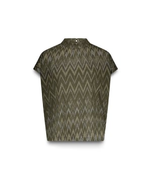 Summum Top zig zag lurex tops 3s5177-30718