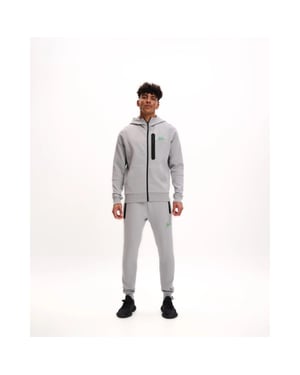 Malelions Sport counter hooded vest grey/green ms1-ss25-19-147