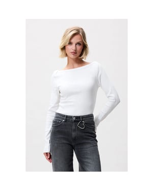Catwalk Junkie 2504020406 boatneck rib long sleeve