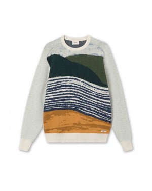 Foret River jacquard wool knit cloud