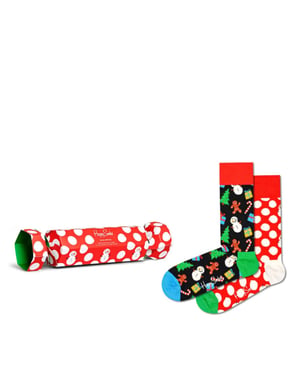 Happy Socks Candy cane & cocoa gift set