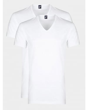 Alan Red T-shirt dean 2-pack 6661.2/01
