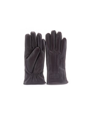 Warmbat Glove men goat leather choco heren handchoenen