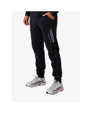 Black Bananas Heren joggingbroek initial glow sweatpants zwart