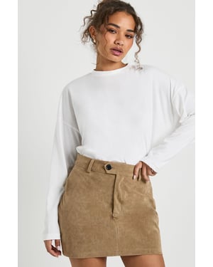 Faux Suede Mini Skirt