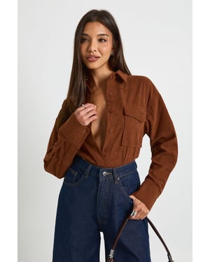 Cord Oversized Shirt