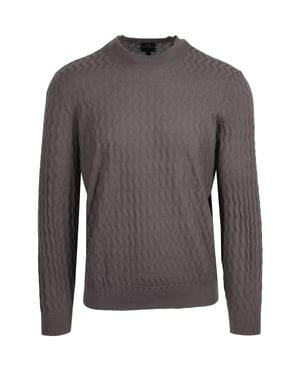 Armani Exchange Crew Neck Knitwear Grey