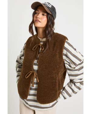 Teddy Tie Detail Gillet