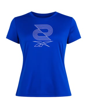 Reebok SW Graphic Womens Blue Running Top