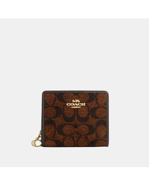 Snap Wallet in Signature Chenille