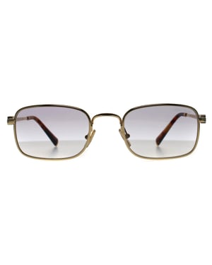 Miu Miu Rectangle Womens Gold Dark Grey to Clear Gradient MU53AS