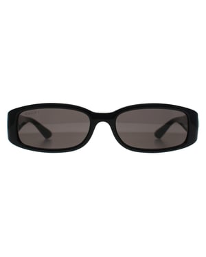 Gucci Rectangle Womens Black Gold Grey GG1661S