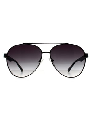 Kenneth Cole Reaction Aviator Unisex Shiny Gunmetal Smoke Gradient KC1394