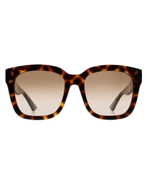 Gucci Square Womens Shiny Spotted Havana Brown Gradient GG1338S
