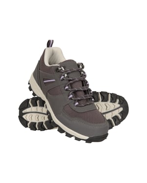 'McLeod' Women's Walking Shoes with Deep Lugs Mesh Lined Hiking Footwear Dark Grey