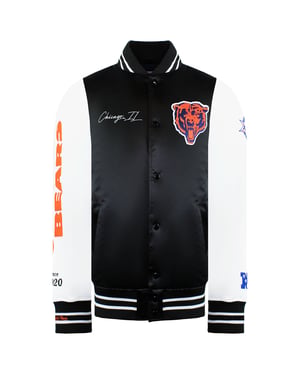 Mitchell & Ness NFL Chicago Bears Mens Satin Bomber Jacket