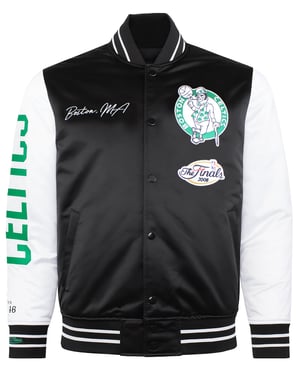 Mitchell & Ness NBA Boston Celtics Mens Satin Bomber Jacket