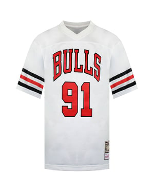Mitchell & Ness NBA Chicago Bulls 91 Rodman Mens Audible Jersey
