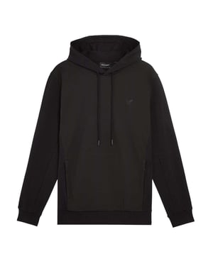 Lyle & Scott Heren Hybride Softshell Overtrek Hoodie (Zwart)