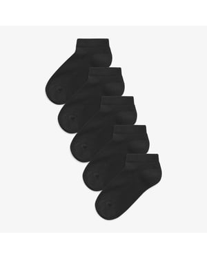 Trainer Socks Junior Size 4-6.5 Black Clothing