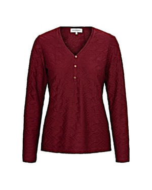 &Co Woman &co women top lonneke jaquard wine red
