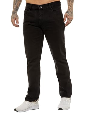 Enzo | Mens Regular Fit Straight Leg Jeans