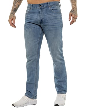 Enzo | Heren Regular Fit Rechtaf Jeans