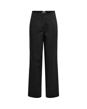 Only Onlraven life hw str slit pant tlr black