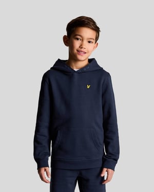 Lyle & Scott Loopback katoenen hoodie voor jongens - marineblauw