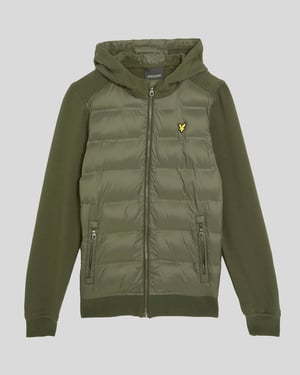 Lyle & Scott Jongens Hybride Hoodie - Groen