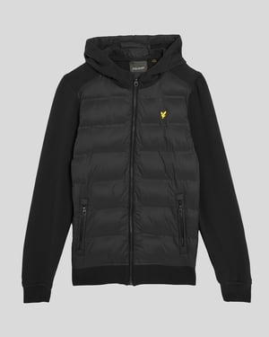 Lyle & Scott Hybride Hoodie voor Jongens - Zwart