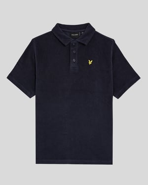 Lyle & Scott frottépikétröja för pojkar - Marinblå