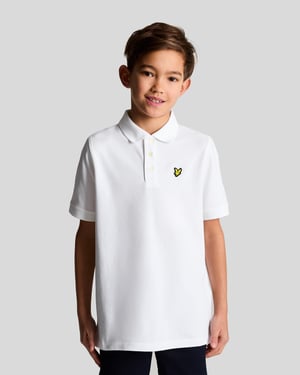 Lyle & Scott Jongens Katoenen Poloshirt - Wit