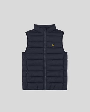 Lyle & Scott jongens lichtgewicht gewatteerd vest - marineblauw