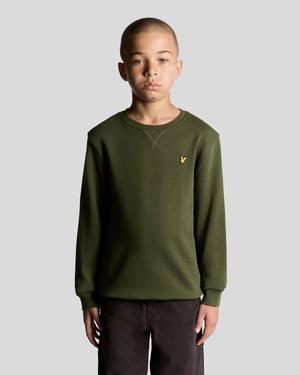 Lyle & Scott Boys' Classic Crew Neck Sweatshirt - Green
