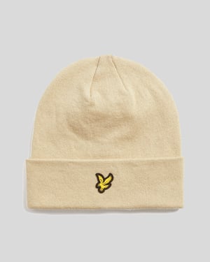 Lyle & Scott Merino Wool Blend Beanie - Grey