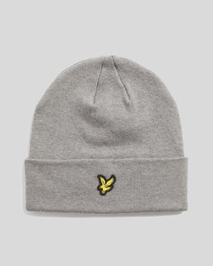 Lyle & Scott Merinowolmix Beanie - Grijs