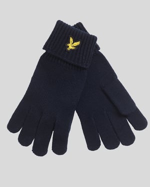 Lyle & Scott Merinowolmix Handschoenen - Marineblauw
