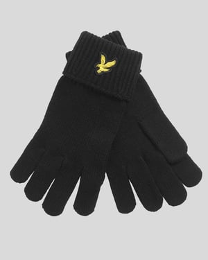Lyle & Scott Merino Wool Blend Gloves - Black