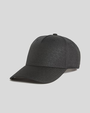 Lyle & Scott Tonal Monogram Baseballkeps - Svart